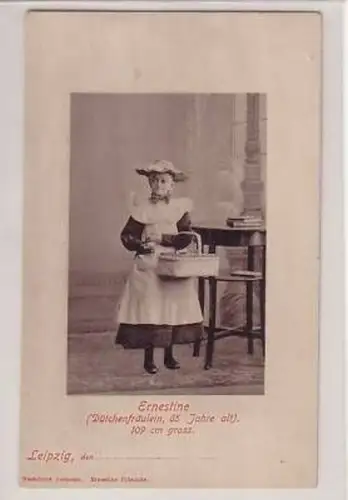 14/15 Ak Leipzig Dütchenfäulein Ernestine um 1910