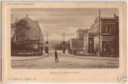 12726 Ak Leipzig Eingang in Lehmann´s Garten um 1900