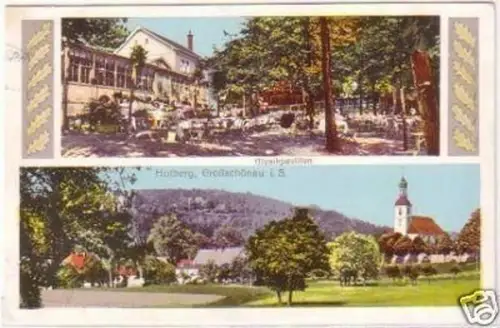 20174 Ak Großschönau i.S. Hutberg Musikpavillon 1913