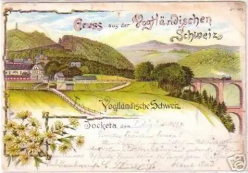 17218 Ak Gruß aus der Vogtländischen Schweiz Jocketa