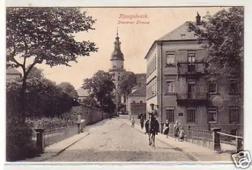 27463 Feldpost Ak Königsbrück Dresdner Strasse 1915