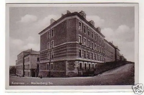 28339 Ak Marienberg Sachsen Kasernen 1942