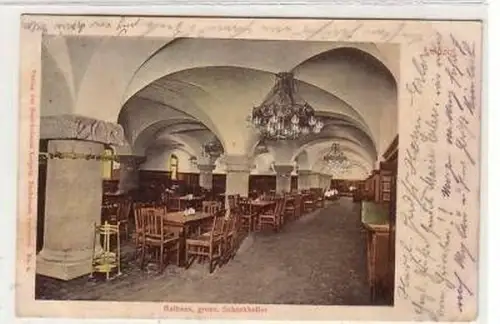 32/106 Ak Leipzig Rathaus grosser Schankkeller 1907