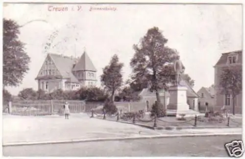 28116 Ak Treuen im Vogtland Bismarckplatz 1914