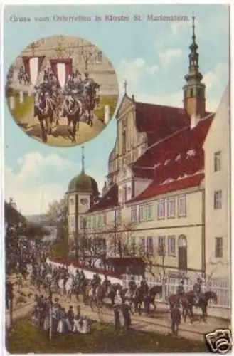 29565 Ak Gruß vom Osterreiten in Kloster St. Marienstern