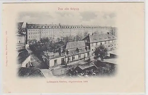 54339 Ak Leipzig Lehmanns Garten abgebrochen 1899
