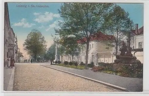 58545 Ak Leisnig in sachsen Lindenplatz 1916