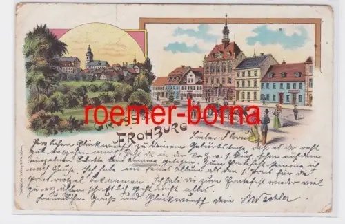 68701 Ak Lithografie Gruss aus Frohburg 1901