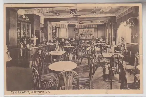 68027 Ak Auerbach im Vogtland Café Leistner 1926