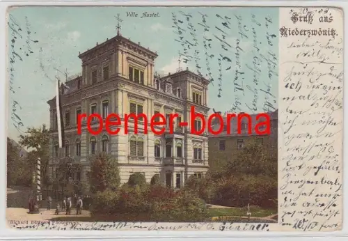 73489 Ak Gruss aus Niederzwönitz Villa Austel 1903