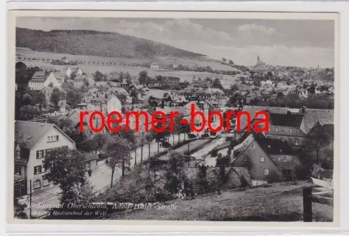 85438 Ak Radiumbad Oberschlema Strassenansicht um 1940