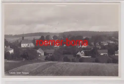 84790 Ak Lausa über Torgau Gesamtansicht um 1930