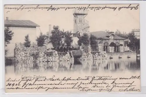 85837 AK Leipzig-Lindenau - Parthie im Charlottenhof 1902