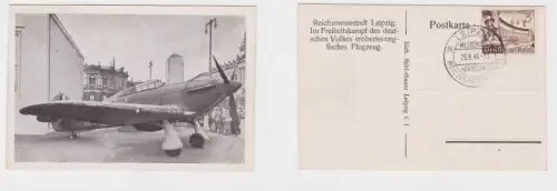 85856 Ak Leipzig erobertes englisches Flugzeug 1940