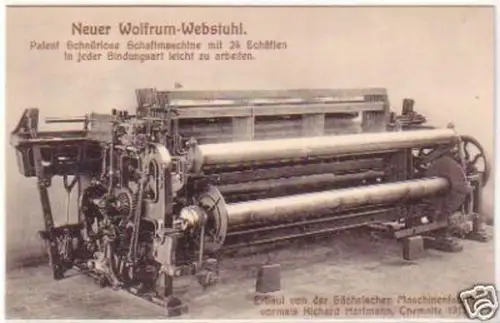 13428 Reklame Ak Chemnitz Maschinenfabrik Hartmann 1913