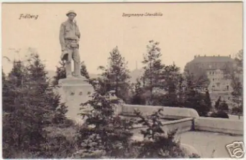 14738 AK Freiberg Bergmanns-Standbila um 1920