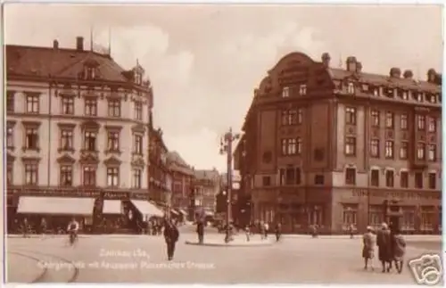 17774 Ak Zwickau in Sachsen Georgenplatz 1935