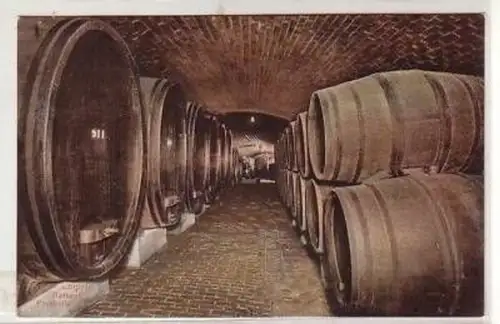 32/75 Ak Leipzig Rathaus Fasskeller 1907