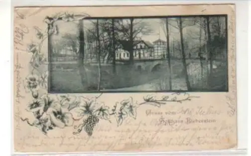 33716 Ak Gruss vom Zollhaus Bieberstein 1899