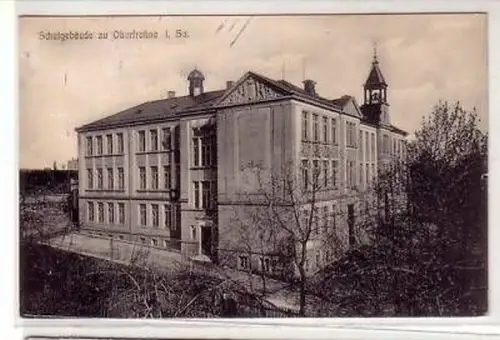39454 Ak Schulgebäude zu Oberfrohna in Sachsen 1912