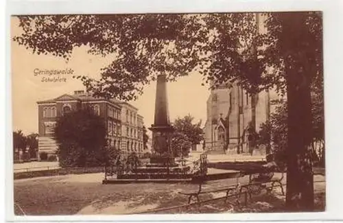 40875 Ak Geringswalde Schulplatz 1927