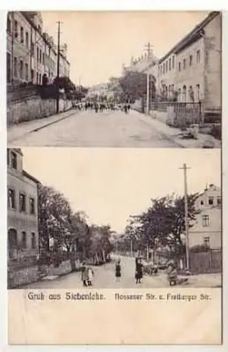 39766 Ak Gruß aus Siebenlehn Nossener Strasse um 1910