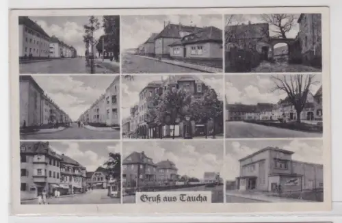 67993 Mehrbild Ak Gruß aus Taucha Stadtansichten 1947