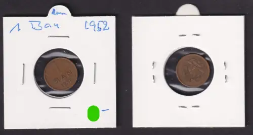 1 Ban Messing Münze Rumänien 1952 ss (172148)