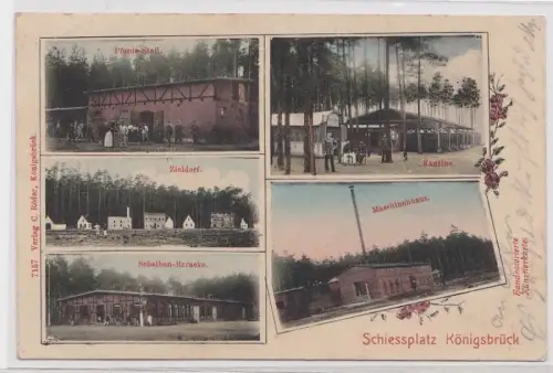 85485 Mehrbild Ak Schiessplatz Königsbrück 1909