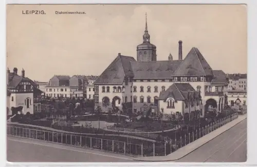 87830 AK Leipzig - Diakonissenhaus Gesamtansicht mit Parkgelände 1913