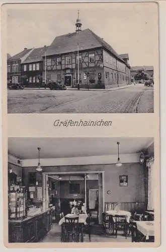 96092 Mehrbild Ak Gräfenhainichen Kreis Bitterfeld Ratskeller um 1940