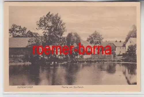 73238 Ak Gutenfürst Partie am Dorfteich um 1920