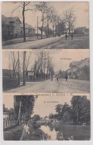 76426 Mehrbild Ak Gruß aus Cummersdorf bei Storkow i.M. Colonialwaren usw. 1913