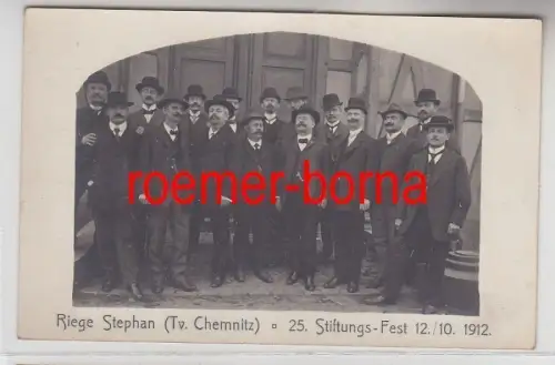 80211 Foto Ak Riege Stephan (Tv. Chemnitz) 25. Stiftungsfest 1912