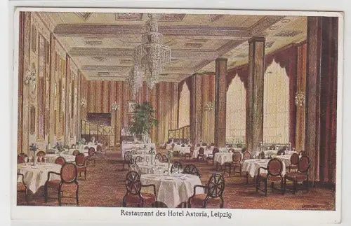 70664 Ak Leipzig Restaurant des Hotel Astoria 1939