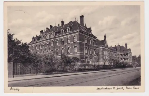 86557 Ak Leipzig Krankenhaus St. Jacob Rotes Haus 1942