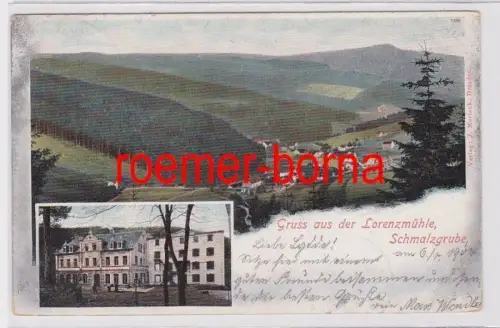 85434 Mehrbild Ak Gruß aus der Lorenzmühle Schmalzgrube Gasthof 1904
