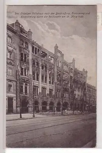 27/13 Ak Leipzig Volkshaus nach der Einäscherung 1920