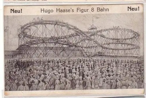 60248 Ak Leipzig Hugo Haase`s Figur 8 Bahn 1910