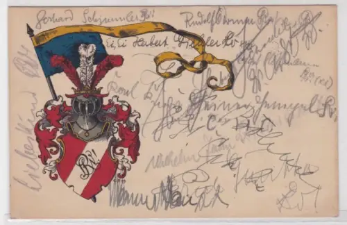 98049 Studentika Ak Literarischer Verein der Realgymnasiasten zu Chemnitz 1924