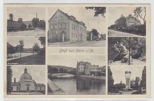 64616 Mehrbild Ak Gruß aus Plaue in Sachsen 1942
