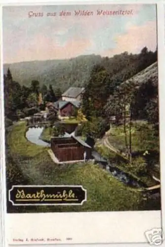 07308 Ak Gruß aus dem wilden Weisseritztal Barthmühle