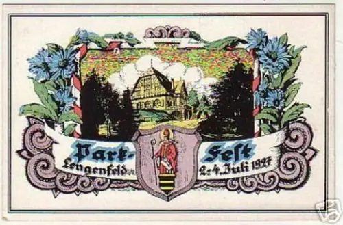 15168 Ak Lengenfeld i.V. Parkfest 2.-4. Juli 1927