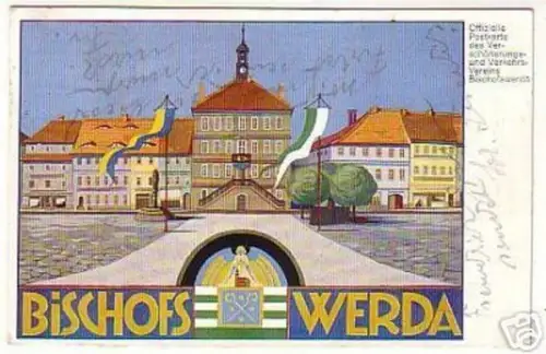 15980 Ak Bischofswerda Verschönerungsverein 1929