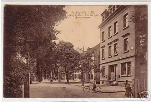 10234 Ak Schwepnitz in Sa. Königsbrücker Strasse 1917