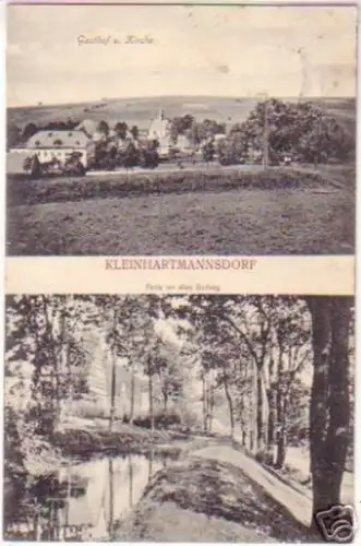 17786 Mehrbild Ak Kleinhartmannsdorf Gasthof usw. 1913