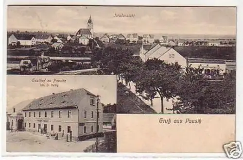 30100 Mehrbild Ak Gruß aus Pausitz Gasthof usw. 1917