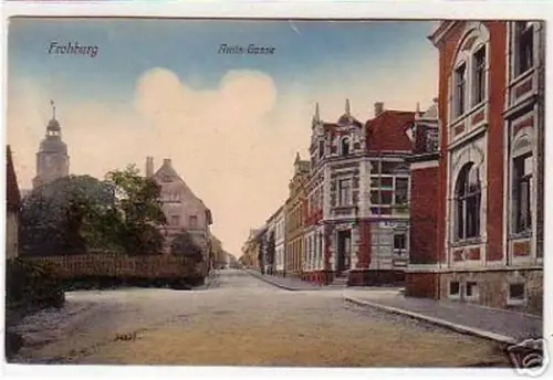 17124 Ak Frohburg Amtsgasse 1913