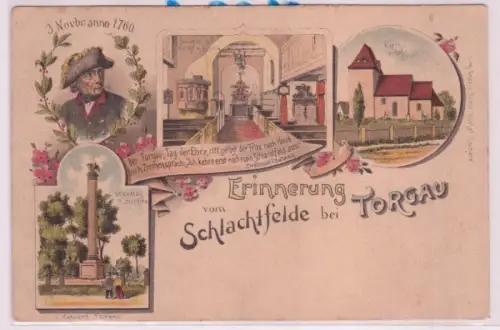 84616 Mehrbild Ak Erinnerung vom Schlachtfelde bei Torgau um 1900