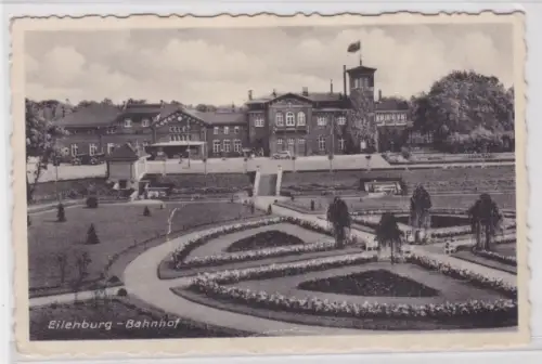 96467 Ak Eilenburg Bahnhof um 1940